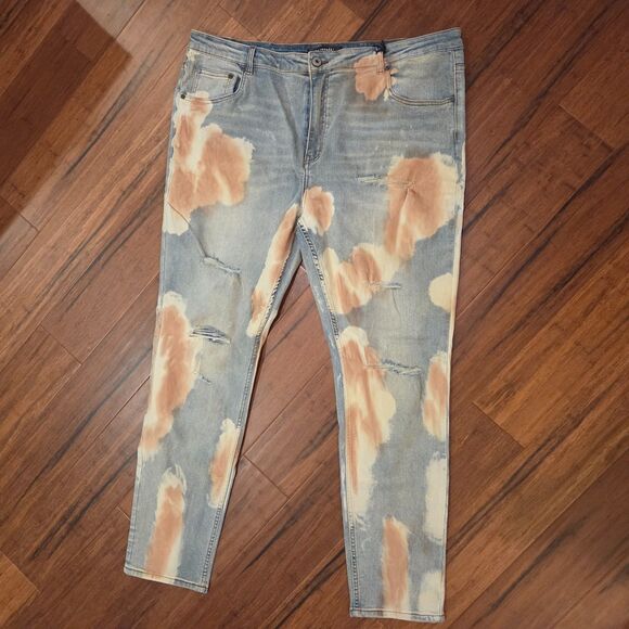 Serenede Deimos Jean (Moon) Men's 44 Slim Fit Distressed Bleached Grunge NWT - Picture 1 of 6